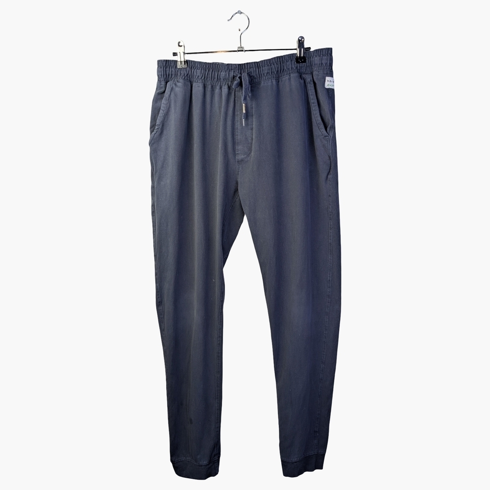 Hörst EVDY Organic Cotton Jogger Pants | Elastic Waist Tapered | Men's Large